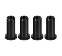 Oarlock Bushing - Nylon 4 Pack 12mm Durable Sleeve Insert, Black Boat Hardware Socket Protector, Easy Install Anti Friction Noise Reduction Marine Tool Holder | Paddle Lock Sleeve for Rowing Boat Hard