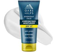 Oars + Alps Everyday Anti Aging Face Moisturizer and SPF 37 Sunscreen, Skin Care with Hyaluronic Acid, Vitamin E and Vitamin B5, TSA Friendly, 2 oz