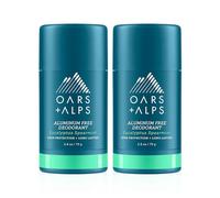 Oars + Alps Natural Deodorant for Men and Women, Aluminum Free and Alcohol Free, Vegan and Gluten Free, Eucalyptus Spearmint, 2 Pack, 5.2 Oz