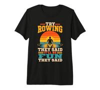 Oarsman Sculling Eight Cox Rower Rowing Crew Premium T-Shirt