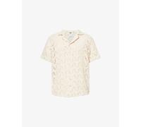 Oas Mens Atlas Cuba Crochet Cotton-blend Shirt L