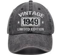 OASCUVER Vintage 1954 1953 1952 1951 1950 1949 1948 1947 1946 1945 Limited Edition Adjustable Embroidered Baseball Cap, 1949 Black 75, One size