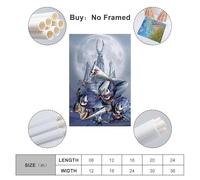 OASDIXVJ Hollow Knight Video Game Poster4 Poster Decorative Painting Canvas Wall Posters And Art Picture Print Modern Family Bedroom Decor Posters 20x30inch(50x75cm)