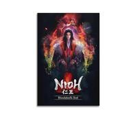 OASDIXVJ Nioh Video Game Poster Poster Decorative Painting Canvas Wall Posters And Art Picture Print Modern Family Bedroom Decor Posters 12x18inch(30x45cm)