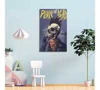 OASDIXVJ Punk Is Not Dead Poster Poster Decorative Painting Canvas Wall Posters And Art Picture Print Modern Family Bedroom Decor Posters 08x12inch(20x30cm)