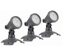 Oase 57035 LunAqua 3 LED Set 3 - Underwater Lighting and Garden Lighting with Warm White Light Accents, Ideal for Garden Pond, Swimming Pond, Fish Pond, Pool, Fountain and Outdoor Use