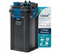 OASE BioMaster 2 600 Canister Filter for Aquariums - External Aquarium Filter with EasyClean Pre-Filter - Quiet Performance - Freshwater & Saltwater, Up to 160 Gallons