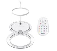 Biorb Small MCR LED Light, White, Multi-Colour Remote Controlled Lighting Aquariums, 16 Colours, Day/Night Cycle, Adjustable Brightness, Compatible with DC Life, Tube, Loop & Classic