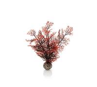 biOrb Fish Tank Decorations, Aquatic Sea Fan Plant (Small - Crimson) With Weighted Ball,1 x Aquarium Plant, Fish Tank Plants To Add Colour, Natural-Looking Aquarium Decor For Scenic Background