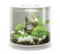 biOrb Tube 15L Aquarium, White with LED lighting