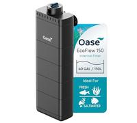 OASE EcoFlow 200 Internal Aquarium Filter, for Freshwater and Saltwater Tanks Up to 50 Gallons, Quiet, Customizable Water Flow, Multi-Stage Filtration