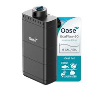OASE EcoFlow 60 Internal Aquarium Filter, for Freshwater and Saltwater Tanks Up to 15 Gallons, Quiet, Customizable Water Flow, Multi-Stage Filtration