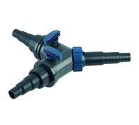 Oase 56668 Y-Splitter 1 1/2 Inch, Black - Water Distributor, Accessories for Universal Step Hose Nozzles, Distributor, Pump Accessories