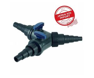 Oase Y-DB 1 1/2” Connector Y Distributor Hose Tap YDB Valve for - 56668 (Black)