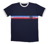 Rock Off officially licensed products Oasis 1996 Tour Horizontal Stripes Ringer T Shirt XXL Navy