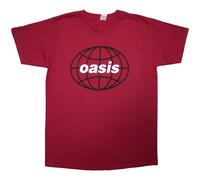Rock Off officially Licensed Products Oasis World Tour South America 1998 T Shirt L Red