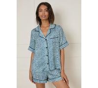 OASIS Animal Short Sleeve Satin Printed Nightwear set M
