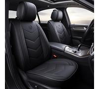OASIS AUTO Universal Car Seat Covers OS-004. PU Leather Full Set Waterproof seat Cushion. Automobile seat Cover That Fit Most Car and SUV(Honda Toyota Nissan Hyundai Jeep.)