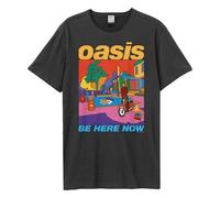 OASIS BE HERE NOW COLOUR AMPLIFIED VINTAGE CHARCOAL SMALL - T-shirt