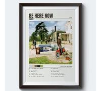 OASIS Be Here Now Poster, Minimalist Music Poster, A3 Size (29.7 x 42cm), Unframed