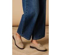 Oasis Beech Faux Suede Penny Loafers In Taupe taupe 4