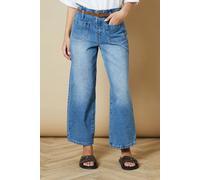 Oasis Belted Cropped Straight Jean In Light Wash light wash 6