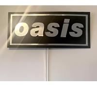 Oasis Black & Silver 7.5" Cake Card Topper with Clear Acrylic Stick