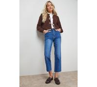 Oasis Bunny Real Leather Brogue Detail Tassel Loafers In Brown brown