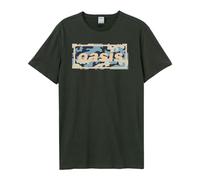 Amplified Oasis Camo Band Logo T Shirt XL
