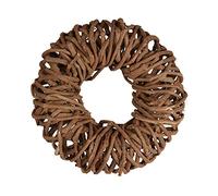OASIS Carrizo Natural Woven Wreath - Christmas Wicker Hanging Decoration (27cm)