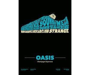Oasis Champagne Supernova Art Print - Unique Britpop Inspired Wall Art | 90s Rock Music Poster | Indie Rock Home Décor Gift for Oasis Fans. Liam Noel Gallagher Many Sizes (A3 Unframed)