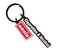 Oasis Cigarettes & Alcohol Logo Keyring