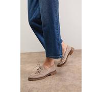 Oasis Claire Faux Suede Chunky Boat Shoes In Taupe taupe 5