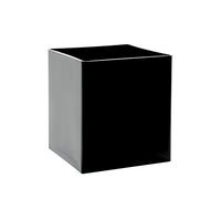 OASIS® Clear Acrylic Cube Vase (15 cm), Black, Set of 2