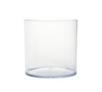 OASIS® clear acrylic vase (14.5 x 15cm) (2 Pack, Clear)
