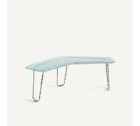 Oasis Coffee Table in Glass and Iron, H35cm Transparent
