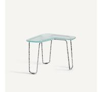 Oasis Coffee Table in Glass and Iron, H40cm Transparent
