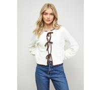 OASIS Contrast Tie Detail Cardigan S