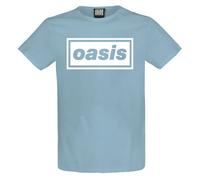 Oasis Decca Band Logo Amplifed Blue T Shirt