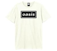 Oasis Decca Band Logo Amplifed White T Shirt XL