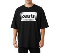 Oasis Decca Band Logo Limited Edition 999 Only Oversized Boxy T Shirt XL Black