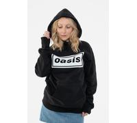 Rock Off officially licensed products Oasis Decca Band Logo Pullover Hoodie S Black