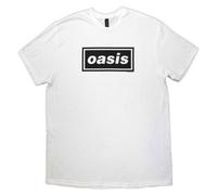 (L, White) Oasis Decca Band Logo T Shirt