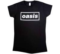 Oasis Decca Logo T-Shirt In Black Black XXL