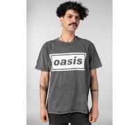Oasis - Decca Logo Washed - T-Shirt - grey - M - 100% Cotton M