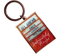 Oasis Definitely Maybe AAA Setlist Keychain Keyring One Size