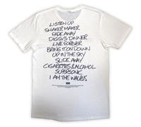 (S, White) Oasis Definitely Maybe AAA Setlist T Shirt