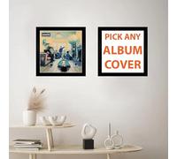 Oasis Definitely Maybe Album cover, poster, wall art. Print or Fully Framed Available. Actual size of original Vinyl Covers.