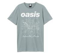OASIS DEFINITELY MAYBE AMPLIFIED VINTAGE STRANGE BLUE X LARGE - T-shirt