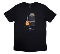 Oasis T-Shirt Definitely Maybe Guitar Short Sleeve Unisex Black Medium